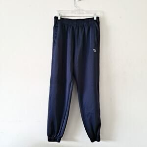 BaLeaf Navy w/ Black Stripe Snap Button Down Men's Joggers - Size L